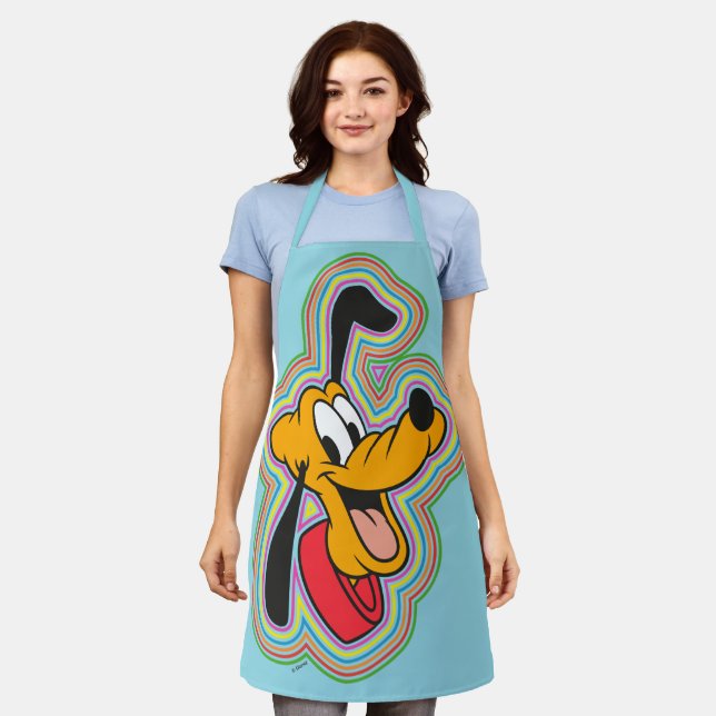 Pluto Retro Radiant Pop Art Apron (Worn)