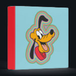 Pluto Retro Radiant Pop Art Binder<br><div class="desc">Add a burst of energy and color to your world with this vibrant, multi-layered graphic! Featuring a joyful Pluto surrounded by a mesmerizing rainbow of radiating outlines, this design perfectly blends classic animation charm with a bold, 70s-inspired psychedelic aesthetic. The concentric rings of electric blue, bright pink, sunny yellow, and...</div>