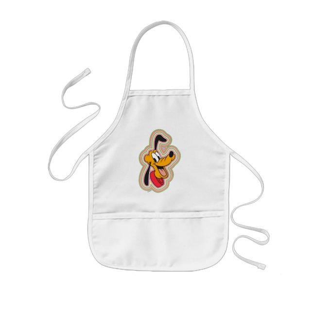 Pluto Retro Radiant Pop Art Kids Apron (Front)