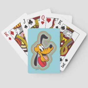 Pluto Retro Radiant Pop Art Playing Cards