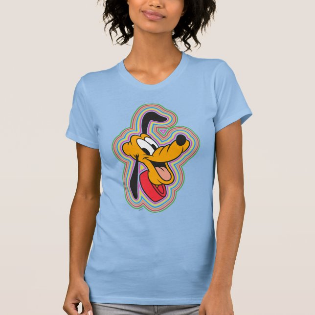 Pluto Retro Radiant Pop Art T-Shirt (Front)