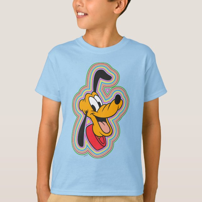 Pluto Retro Radiant Pop Art T-Shirt (Front)