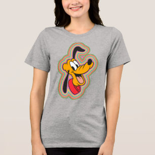 Pluto Retro Radiant Pop Art Tri-Blend Shirt