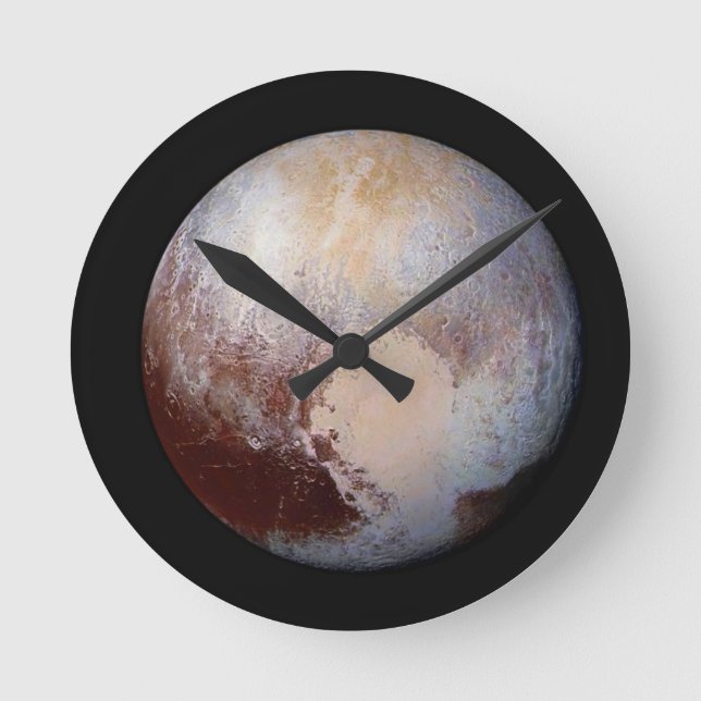 Pluto Round Clock (Front)
