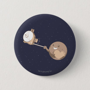 Pluto Selfie 2 Inch Round Button