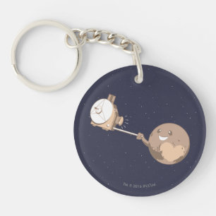 Pluto Selfie Keychain