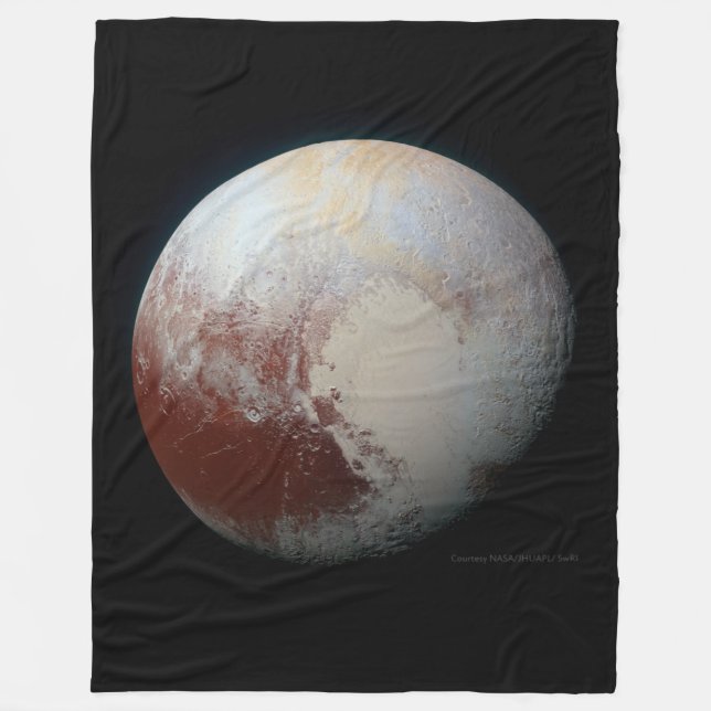 Pluto - The Largest Dwarf Planet Fleece Blanket (Front)