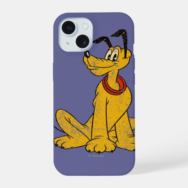 Pluto | Vintage & Distressed iPhone 15 Case (Back)
