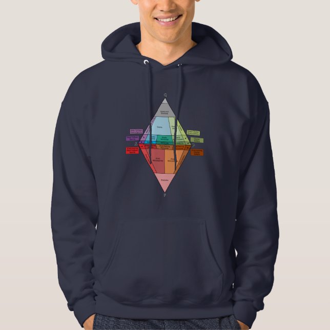 Plutonic Rock QAPF Diagram Hoodie (Front)