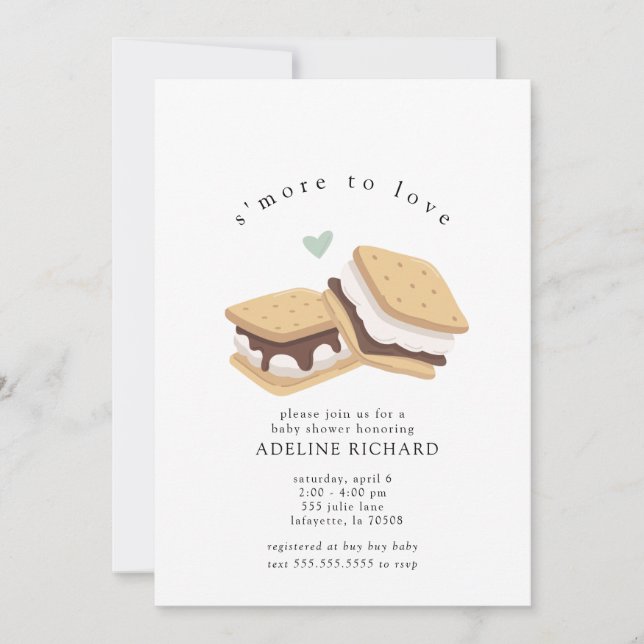 Plutôt aimer les invitations de Baby showers fêtes (Devant)