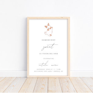 Plutôt doux printemps Pâques filles Affiche de bie