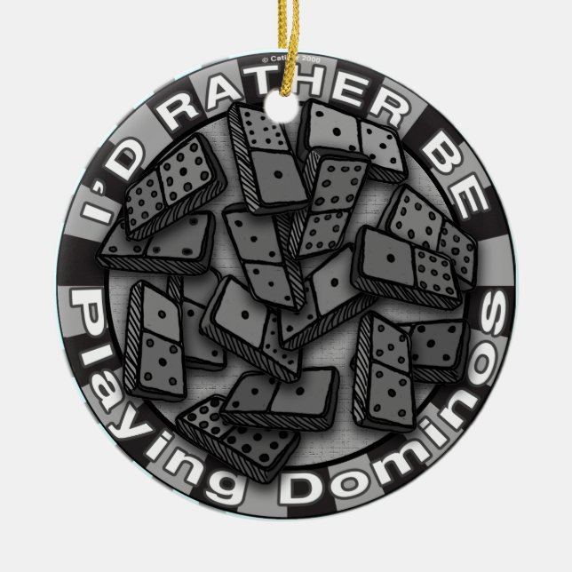 Plutôt jouer dominos ornement (Devant)
