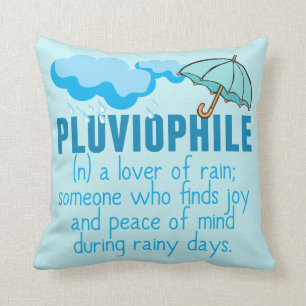 Pluviophile Throw Pillow