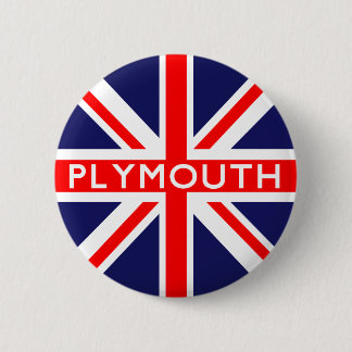 Plymouth : British Flag 2 Inch Round Button