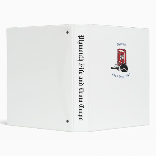 Plymouth Fife and Drum Corps 1" 3-Ring Binder (Background)