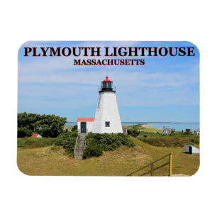 Plymouth Lighthouse, "the Gurnet" Massachusetts Magnet