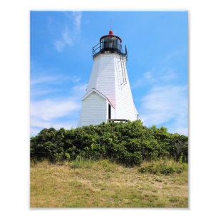 Plymouth Lighthouse, "the Gurnet" Massachusetts Photo Print