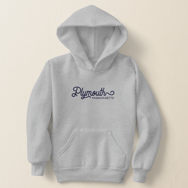 Plymouth Massachusetts Children's Hoodie (Laydown)