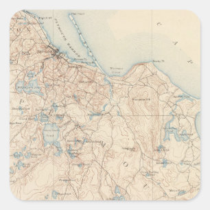 Plymouth, Massachusetts Square Sticker