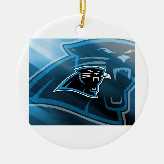 Plymouth Panthers Logo Ceramic Ornament (Front)