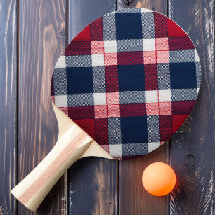 Plymouth Plaid Ping Pong Paddle