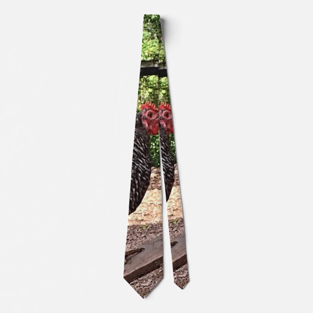 Plymouth Rock Hens Tie (Front)