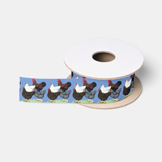 Plymouth Rock Quartet Satin Ribbon (Spool)