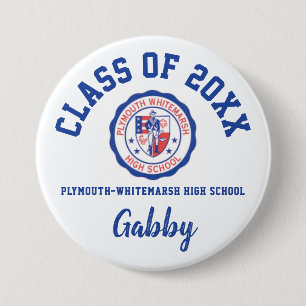 Plymouth-Whitemarsh High School Button Logo Custom
