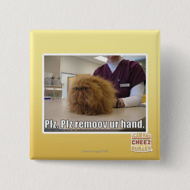 Plz remoov ur hand 2 inch square button (Front)