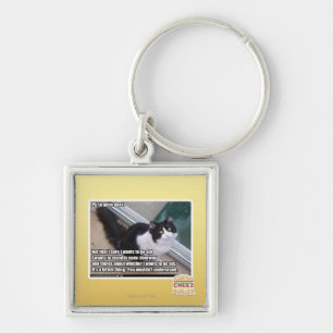 Plz to open door keychain