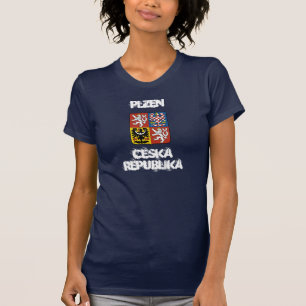 Plzen, Ceska Republika with coat of arms T-Shirt