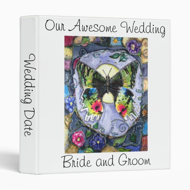 PMACarlson Butterfly Wedding Binder (Front/Spine)