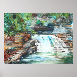 PMACarlson Buttermilk Falls Poster