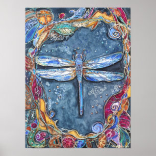 PMACarlson Copper Dragonfly Poster