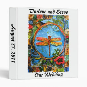 PMACarlson Dragonfly Wedding Album Binder