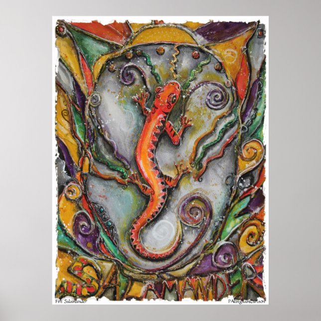 PMACarlson Fire Salamander Poster (Front)