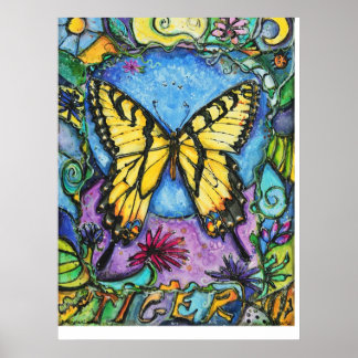 PMACarlson Tiger Butterfly Poster