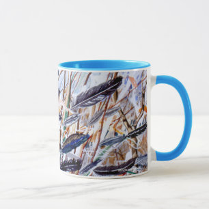 PMACarlson  Turquoise Feathers Mug