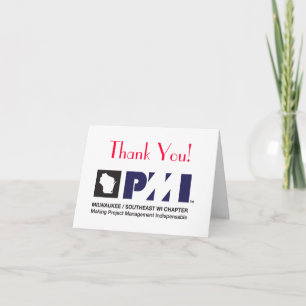 PMI Logo Print Quality, Thank You! Thank You Card