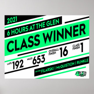 PMS - 6 Hours at the Glen Winner Poster