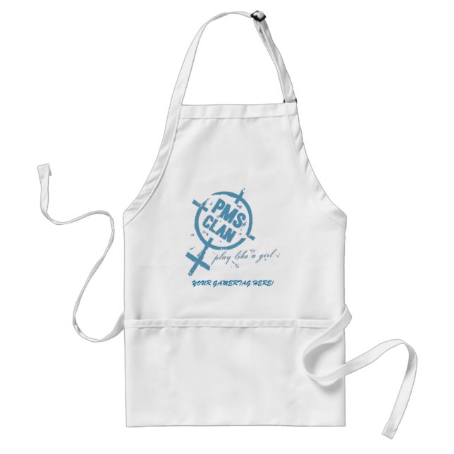 PMS Apron- Blue Logo Standard Apron (Front)