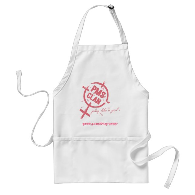 PMS Apron- Pink Logo Standard Apron (Front)