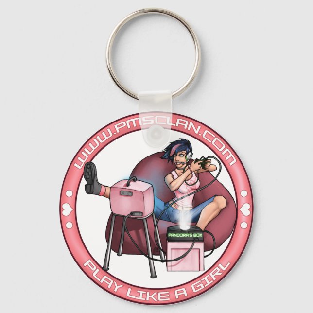 PMS Keychain- Pandora's Box Pink 2 Keychain (Front)