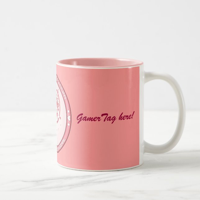 PMS Mug- Pink Logo 2 Two-Tone Coffee Mug (Right)