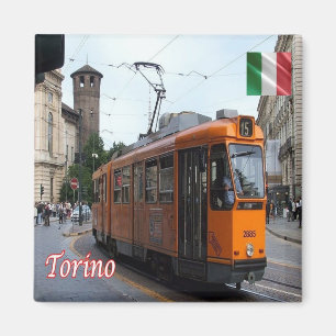 PMT006 TURIN - Tram - Piedmont - Italy - Fridge Magnet