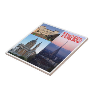 PMT011 TURIN, Mosaic, Piedmont, Italy, Tile