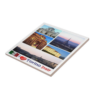 PMT016 TURIN I Love, mosaic, Italy, Tile