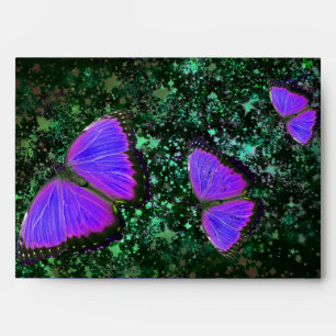 PN 16 Enveloppe Papillons violets