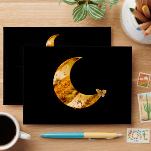 PN 40 Lune d'or avec Enveloppe Papillons