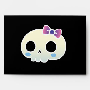 PN 86 Kawaii Skull Envelope with Bow
